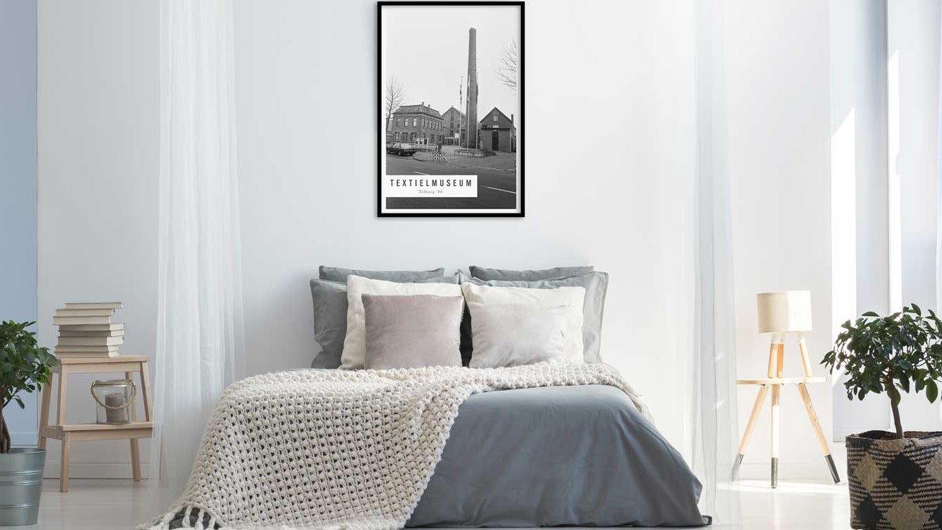 Creëer rust in een minimalistische slaapkamer - Walljar.com, image size:1333x750