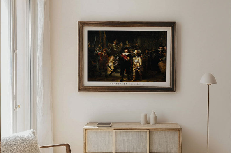 Beroemde Schilders op Poster Kunstwerk aan de muur inspiratie Rembrandt van rijn Nederlandse kunstenaar ingelijste Poster Shop nu online bij Walljar.com
