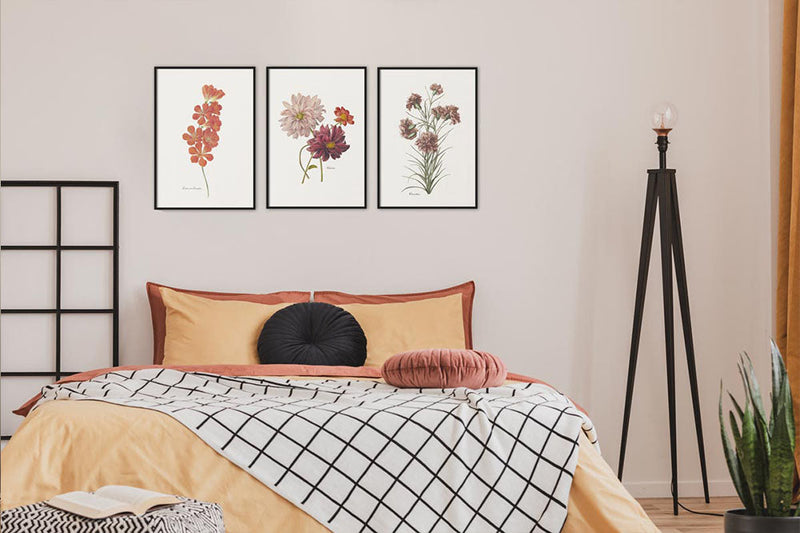 Bloemen posters voor aan de muur. Vrolijke wanddecoratie voor bij jouw thuis. Ook als canvas en glasschilderij bij Walljar.com