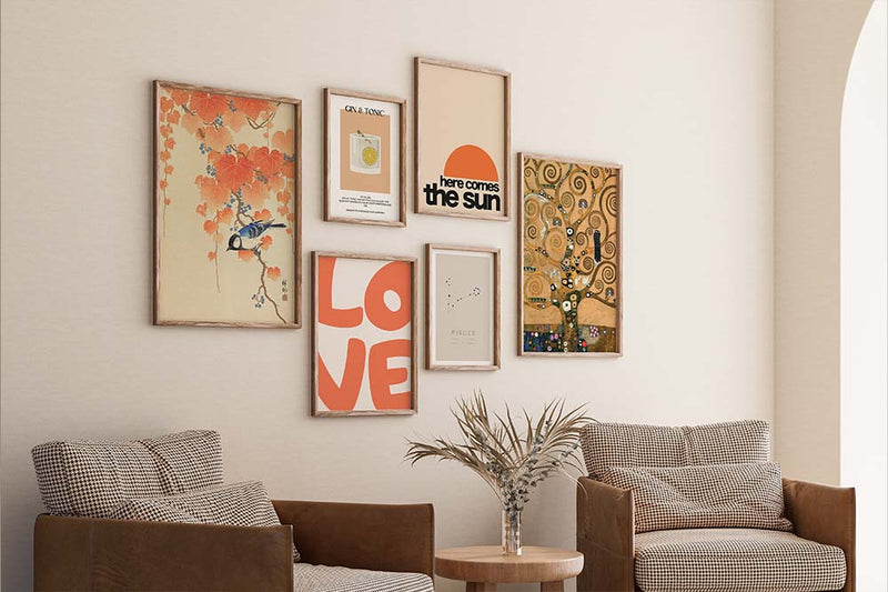 Gallerij Muur met verschillende posters inspiratie en tips