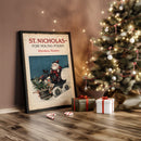 Nicolas sur le traîneau