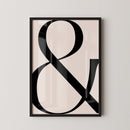 Typografisch Symbool Statement Poster