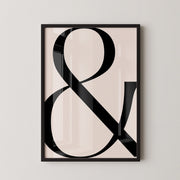 Typografisches Symbol-Statement-Poster