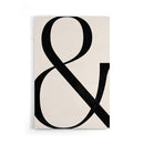 Typografisch Symbool Statement Poster