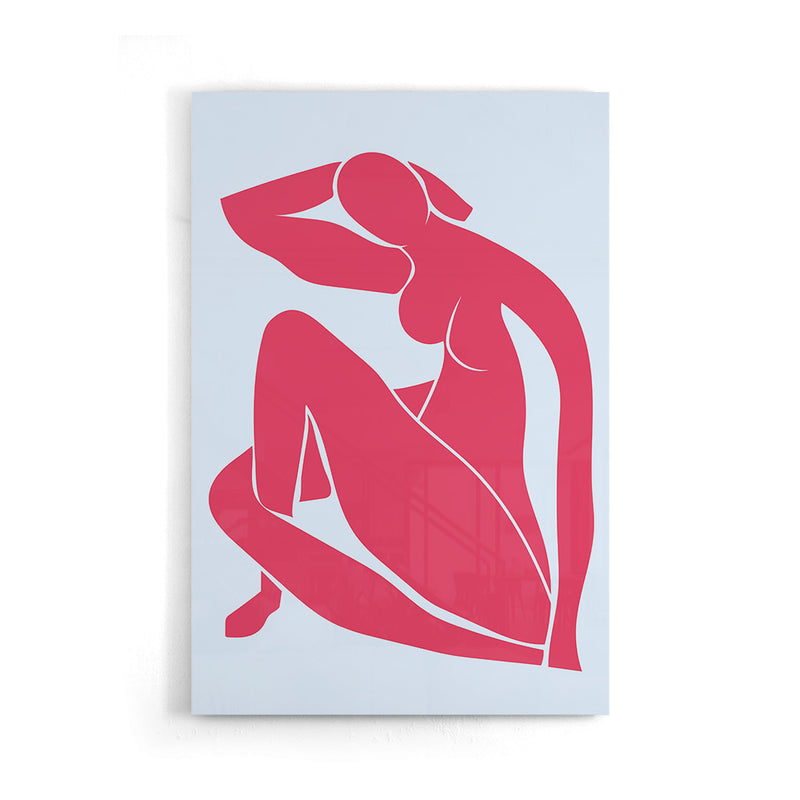 Matisse Zittende Vrouw - Poster Blauw