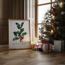 Vintage Holly Branch