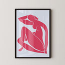 Matisse Zittende Vrouw - Poster Blauw