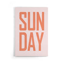 Voeg een speelse en moderne touch toe aan je interieur met deze typografische Sunday poster in frisse perzikkleur op een zachtroze achtergrond. Het minimalistische ontwerp straalt rust en positiviteit uit en past perfect in een Scandinavisch of modern interieur. Geprint op 250 grams premium satin papier voor een luxe uitstraling en haarscherpe details – ideaal om je muur op te fleuren.
