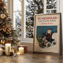 Nicolas sur le traîneau