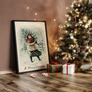 Fille avec un sapin de Noël