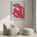 Matisse Zittende Vrouw - Poster Blauw