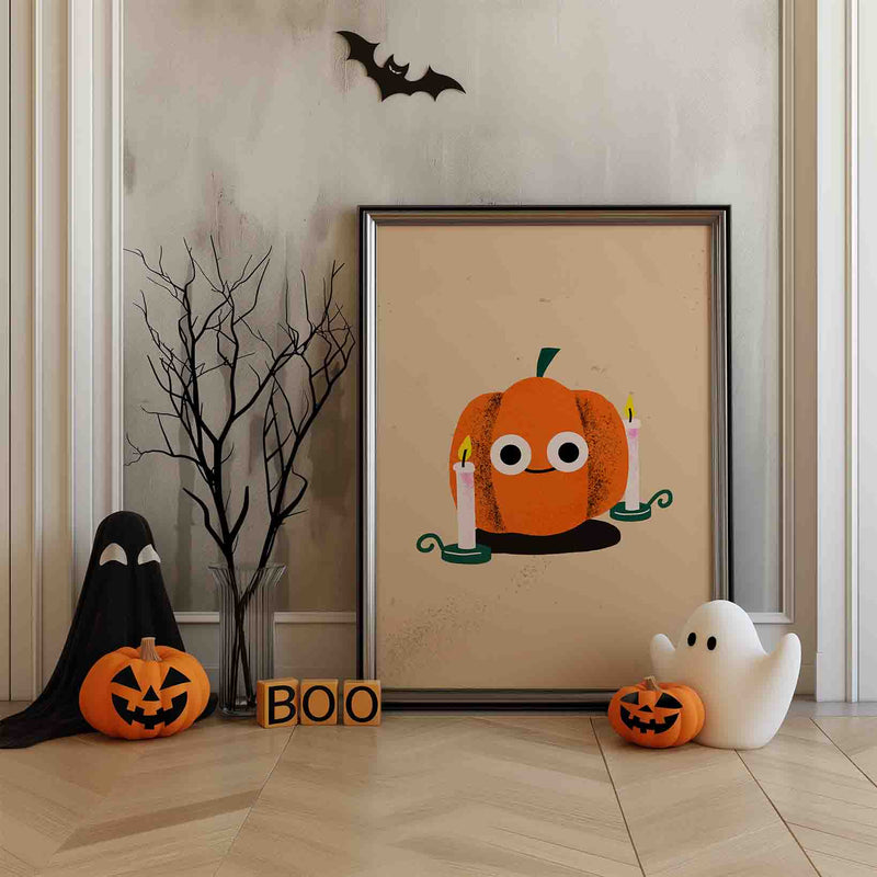 Halloween Pumpkin with Candles