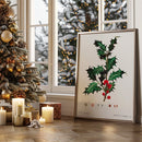 Vintage Holly Branch