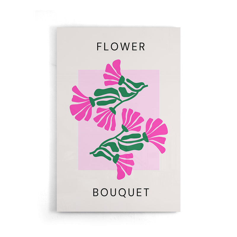 Flower Bouquet Roze Poster