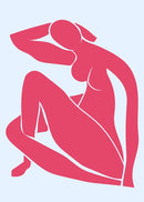 Matisse Zittende Vrouw - Poster Blauw