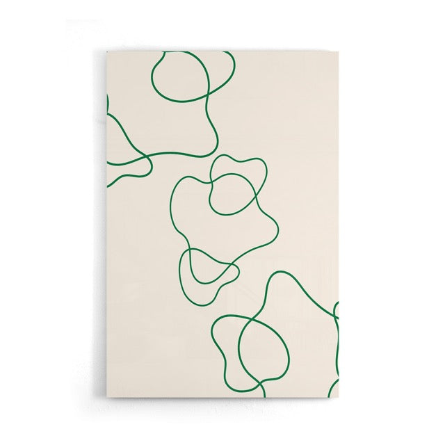 De Emerald Green Abstract Poster brengt rust en stijl in jouw interieur. Met zijn minimalistische, vloeiende lijnpatroon in smaragdgroen op een zachte beige achtergrond is deze print perfect voor een modern en tijdloos interieur. Ideaal voor liefhebbers van abstracte kunst en minimalistische decoratie.
Gedrukt op 250 grams premium satin papier komen de kleuren mooi tot hun recht en heeft de poster een luxe uitstraling. Combineer deze abstracte print met andere neutrale of groene tinten voor een harmonieuze 