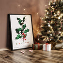 Vintage Holly Branch