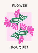 Flower Bouquet Roze Poster