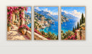 Amalfi Bloom - drieluik posterset drie panelen naast elkaar