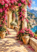 Amalfi Bloom poster links - bloemenrijk terras