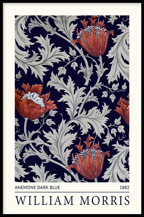 William Morris - Anemone Dark Blue