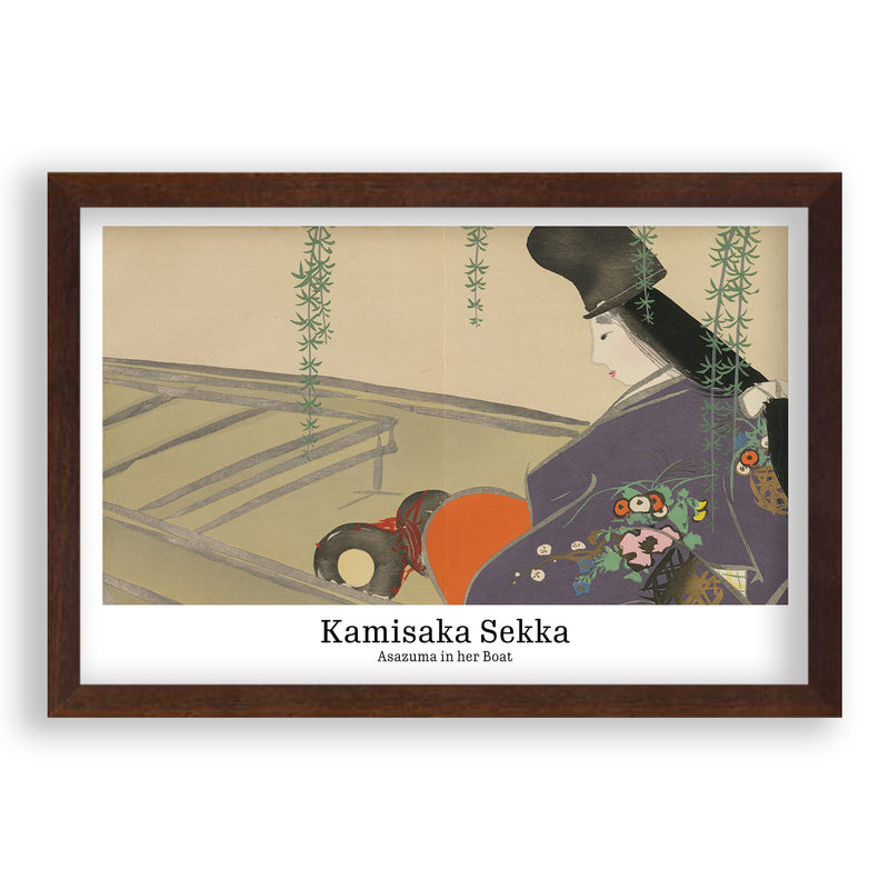 Kamisaka Sekka - Asazuma in Her Boat