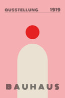 Bauhaus Ausstellung 1919 Poster - Minimalistisch en kleurrijk design verkrijgbaar bij Walljar als poster, canvas of glasschilderij
