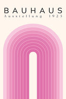 Bauhaus Ausstellung 1919 Poster - Roze Beschikbaar bij Walljar als poster, canvas en glasschilderij. 