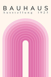Bauhaus Ausstellung 1919 Poster - Roze Beschikbaar bij Walljar als poster, canvas en glasschilderij. 