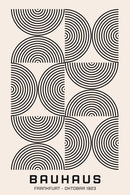 Bauhaus Frankfurt 1923 poster - Zwart-wit als poster, canvas en glasschilderij bij Walljar.com
