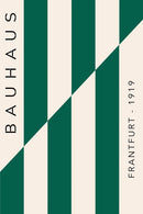 Bauhaus Frankfurt 1923 poster - Groen beschikbaar als poster, canvas en glasschilderij bij walljar.com