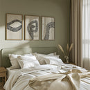 Black and White Abstract Triptych