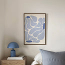 Three Blue Flowers Illustration