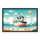 Bootje varen Walljar Kinderposter