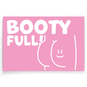 Bootyfull Roze poster I Walljar.com I Canvas I Acrylglas I Toilet I Badkamer I