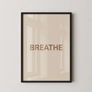 Breathe Typografische Poster