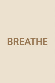 Breathe Typografische Poster
