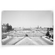 Centraal Station Rotterdam '57 Zonder Kader I Walljar I Oude Rotterdam foto's I Vintage I Poster