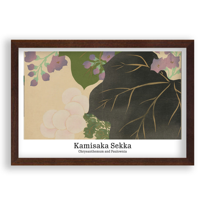 Kamisaka Sekka - Chrysanthemum and Paulownia