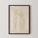 Clean Girl Aesthetic Line Art Poster