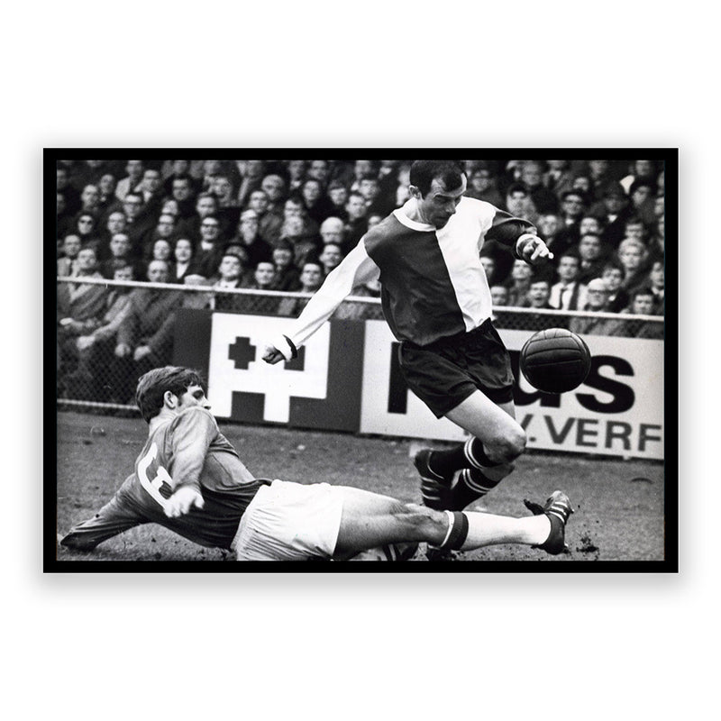 Coen Moulijn Action AZ - Feyenoord 1969 Poster