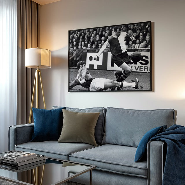 Coen Moulijn Action AZ - Feyenoord 1969 Poster