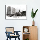 De Schiekade 1960 Met Witrand I poster I walljar I vintage foto's rotterdam I