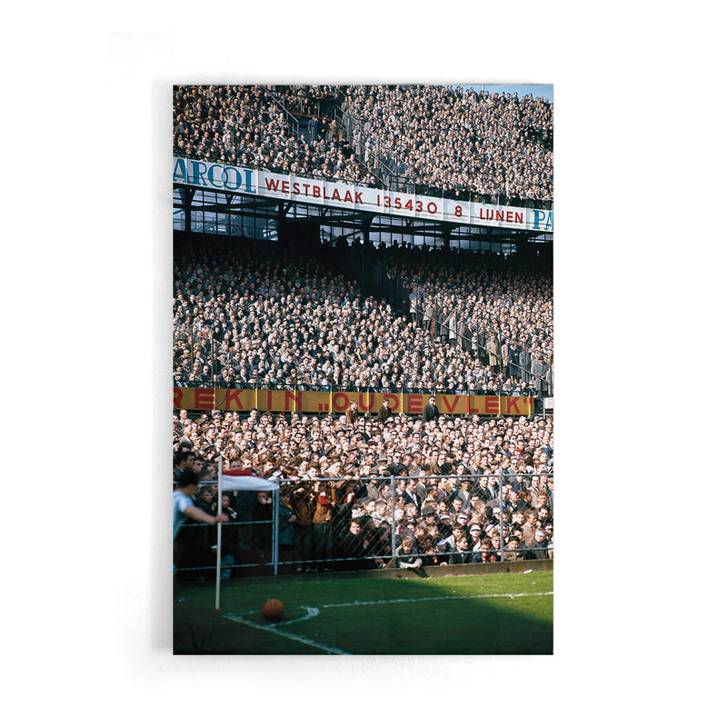 Full Kuip during corner kick - Rotterdam 1958-1965