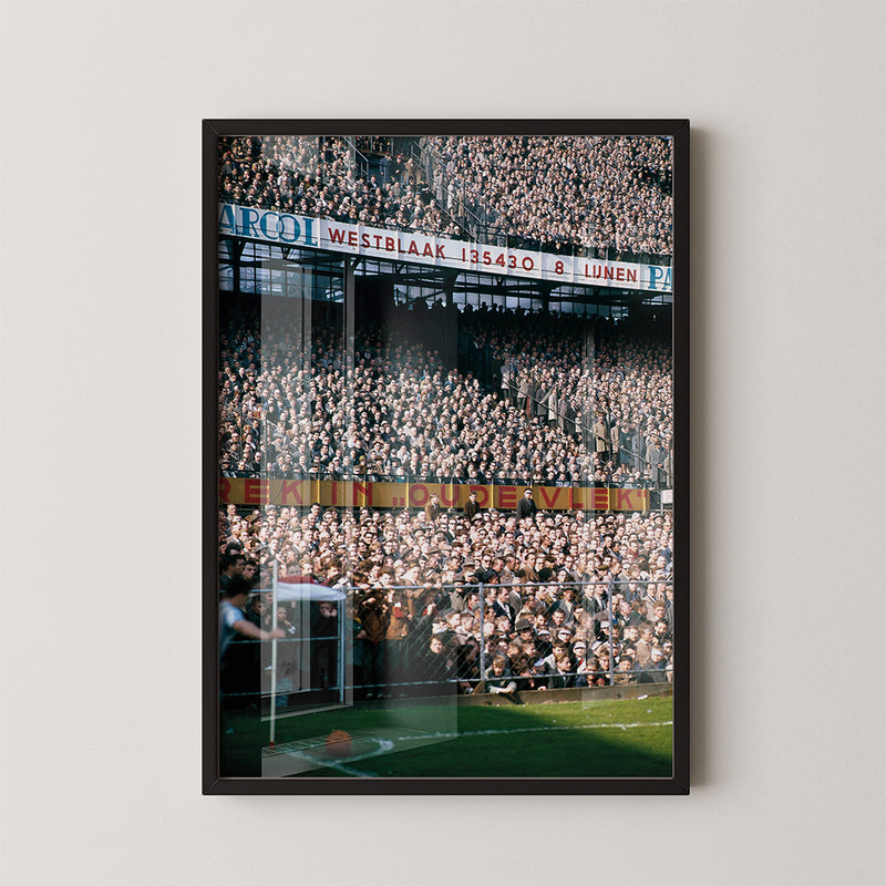 Full Kuip during corner kick - Rotterdam 1958-1965