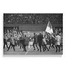 Feyenoord Supporters op het veld tegen AFC Ajax 1965
