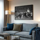 Feyenoord Supporters op het veld tegen AFC Ajax 1965