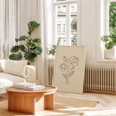 Flower Bouquet Line Art Poster