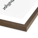 Fotolijst eikenhout walnoot - 40 x 60 cm