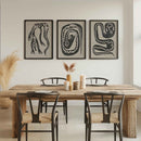 Abstract Gecko Triptych